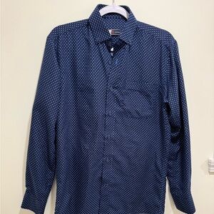 Men's Blue Patterned Shirt